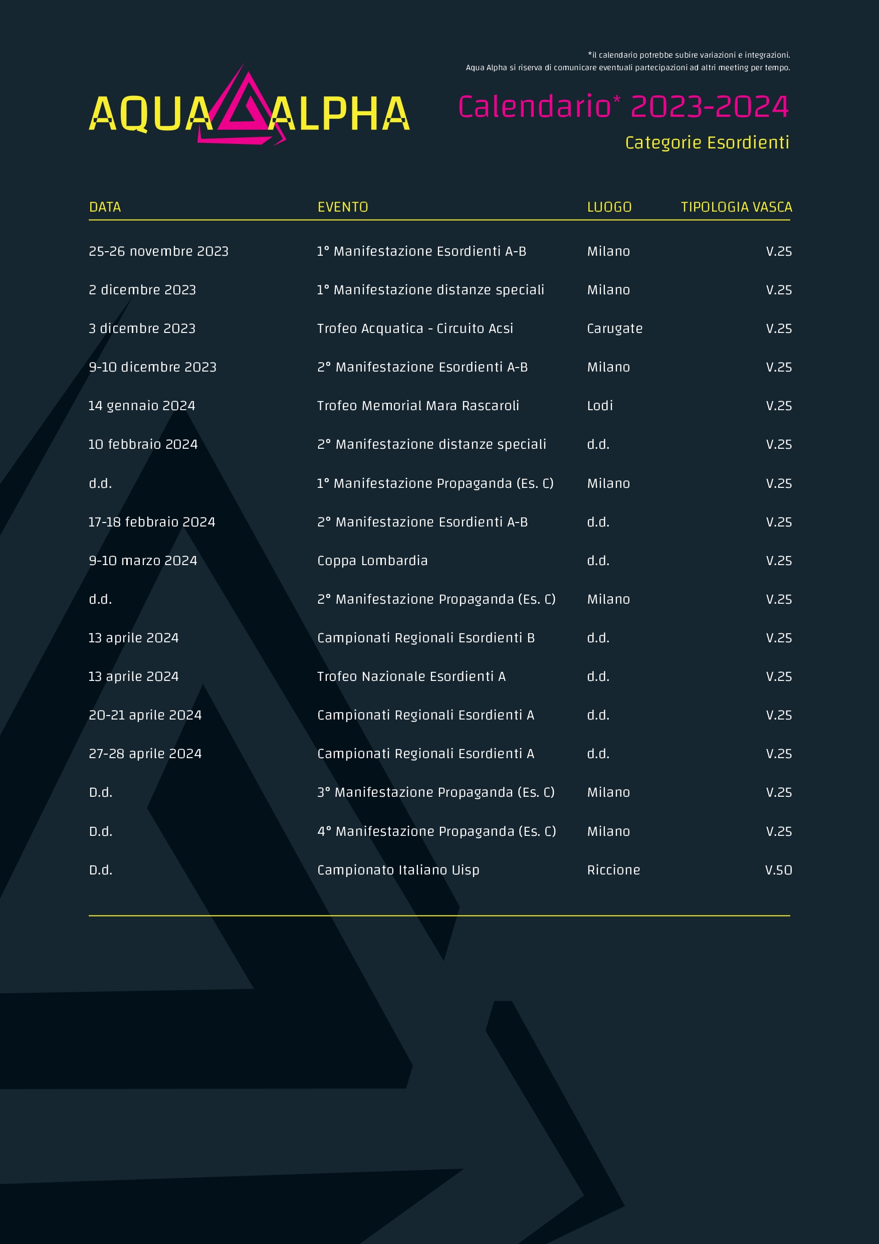 Calendario 23-24_Esordienti