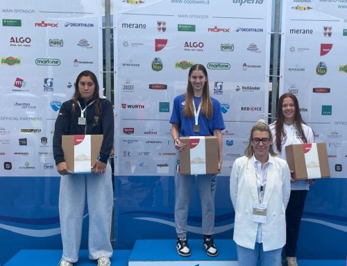 Alice Guarnieri gareggia grintosa al Cool Swim Meeting di Merano