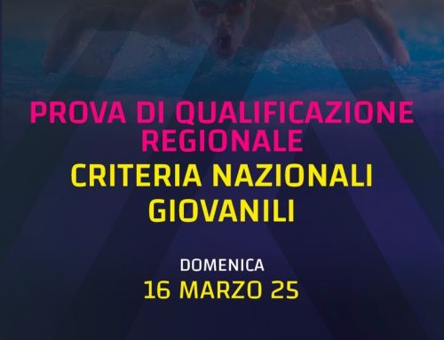 Prova di qualificazione regionale ai Criteria Nazionali Giovanili